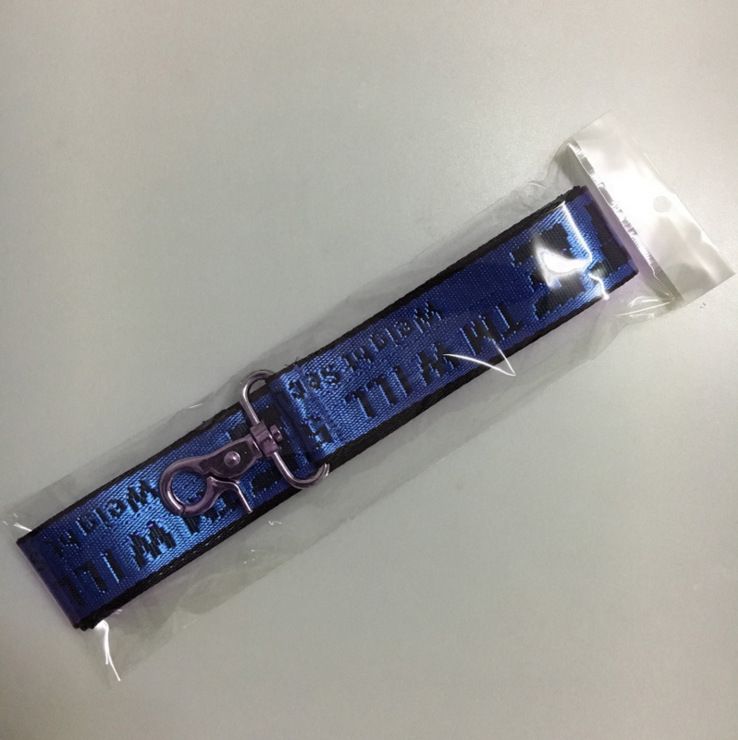 Card Pet Nylon Extendable Dog Leash 150cm Blue Collar (28-58cm)