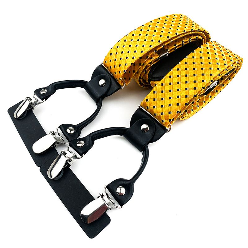 Qimulan Men's Y-Style 6 Clip Adjustable Polyester... BD-A17