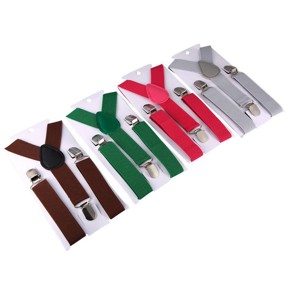 Children Y Strap 3 Clips Adjustable Polyester Dark green