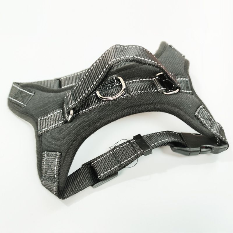 YOBI bear Dog Harness Retractable Vest Cloth Black K10 chest strap L