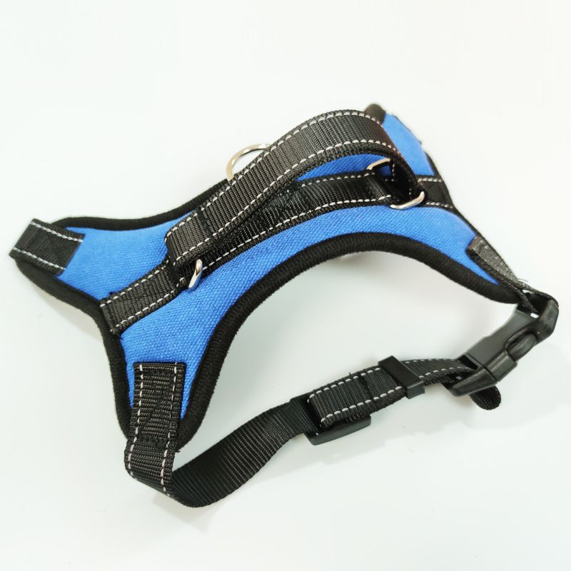 YOBI bear Dog Harness Retractable Vest Cloth Blue K10 chest strap XL