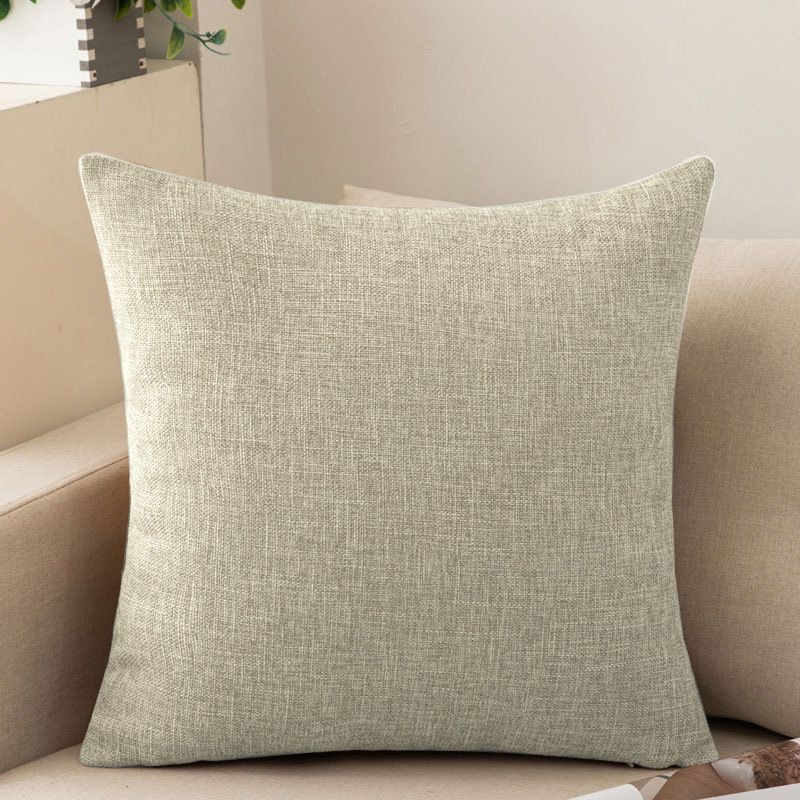 Shengdu Solid Color Polyester Pillow Case 40x40cm csmm hemp natural color 55*55cm single pillowcase