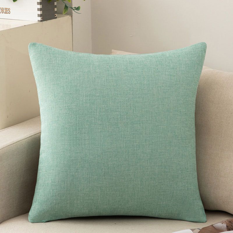 Shengdu Solid Color Polyester Pillow Case 40x40cm csmm light green 60*60cm with pillow core