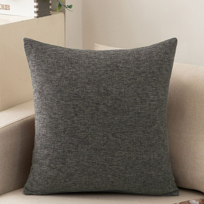 Shengdu Solid Color Polyester Pillow Case 40x40cm csmm dark gray 60*60cm with pillow core