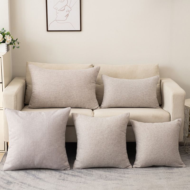 Shengdu Solid Color Polyester Pillow Case 40x40cm Csmm Dark Curry 50*50cm with pillow core