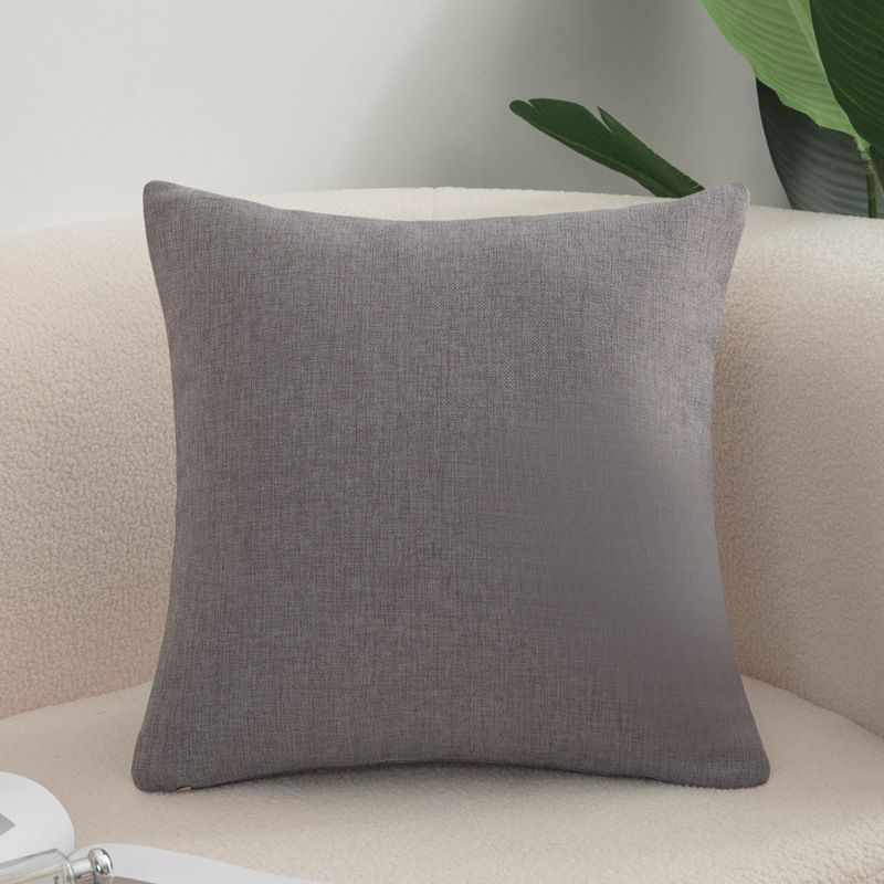 Shengdu Solid Color Polyester Pillow Case 40x40cm csmm medium gray 40*40cm with pillow core