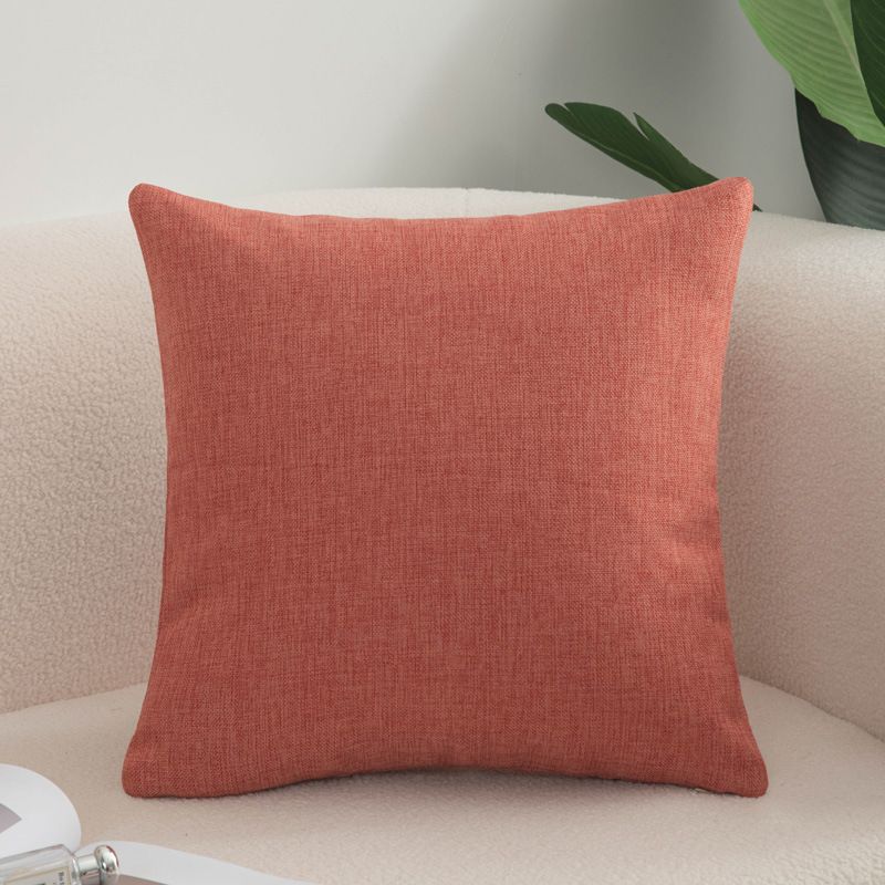 Shengdu Solid Color Polyester Pillow Case 40x40cm Csmm brick red 55*55cm with pillow core