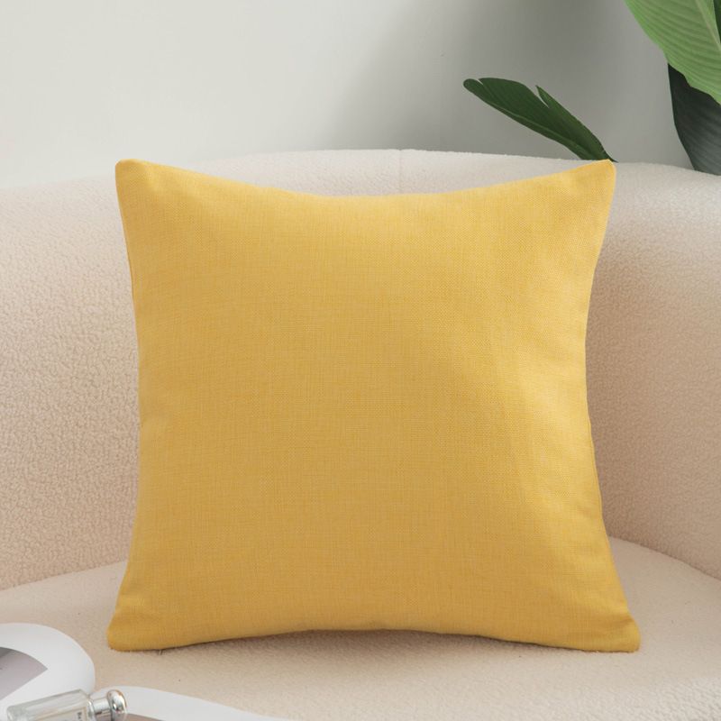 Shengdu Solid Color Polyester Pillow Case 40x40cm csmm bright yellow 40*60cm with pillow core