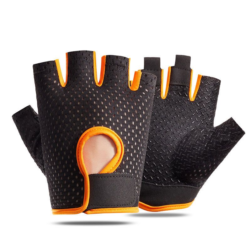 T-BAGWELL Cycling Gloves Half Finger Anti-slip B half finger black