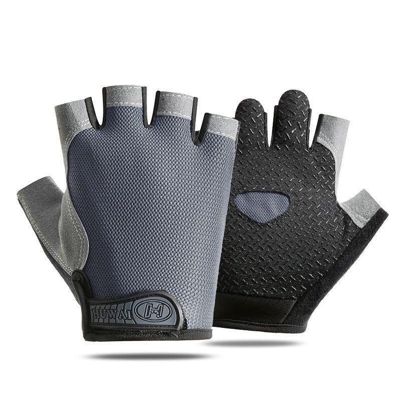 T-BAGWELL Cycling Gloves Half Finger Anti-slip B half finger black