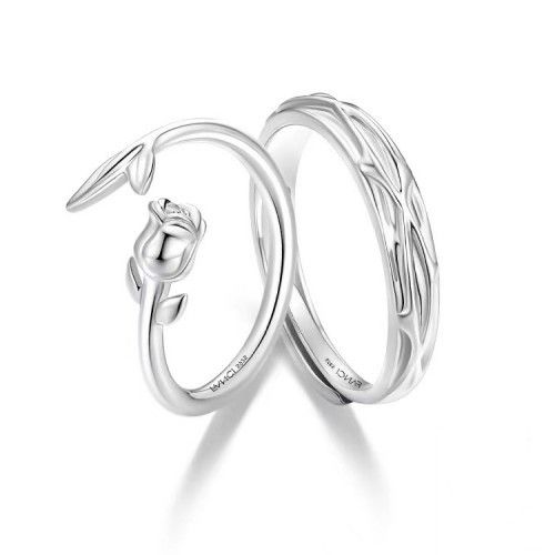 Fang qi Copper Mobius Ring for Couple Little Prince and Rose A pair