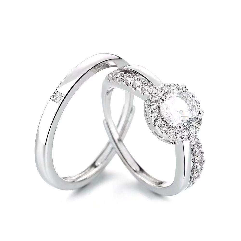 Fang qi Copper Mobius Ring for Couple Little Prince and Rose A pair