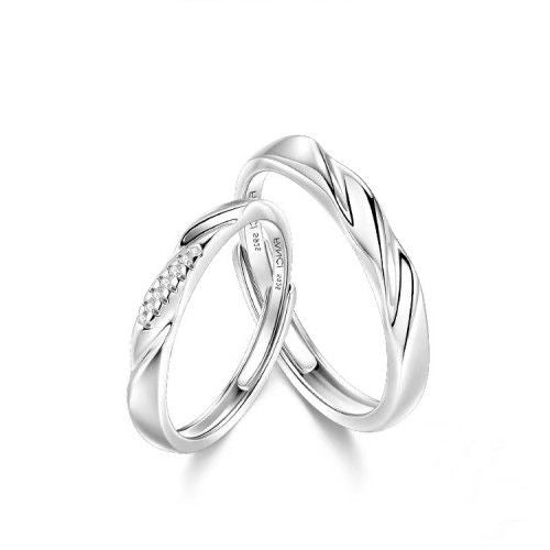 Fang qi Copper Mobius Ring for Couple Little Prince and Rose A pair