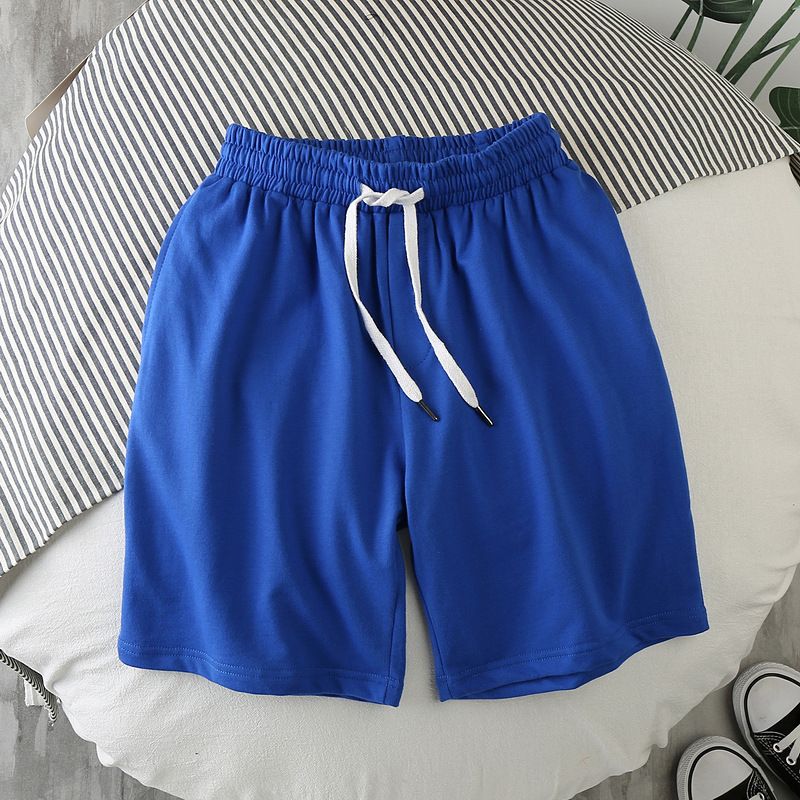 Men Summer Casual Straight Solid Polyester Elastic... Dark gray 4XL