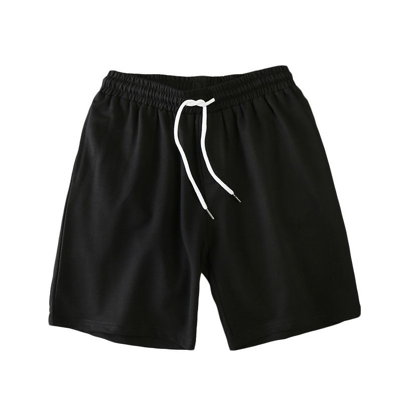 Men Summer Casual Straight Solid Polyester Elastic... Dark gray 4XL