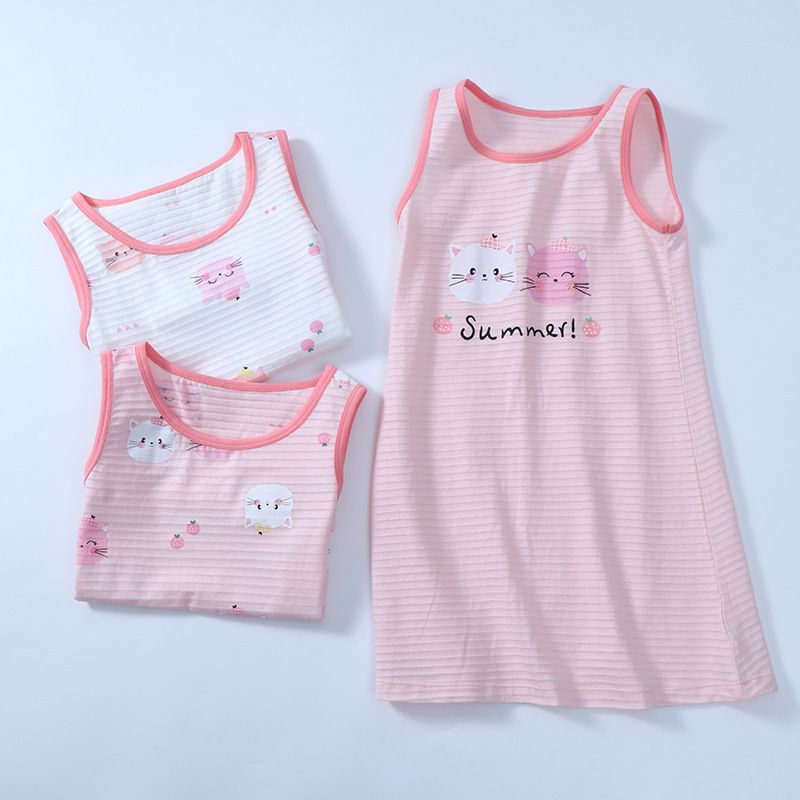 KIDS MAM&DAD Girls Bamboo Cotton Sling Skirt 100% Cotton Pink 140cm