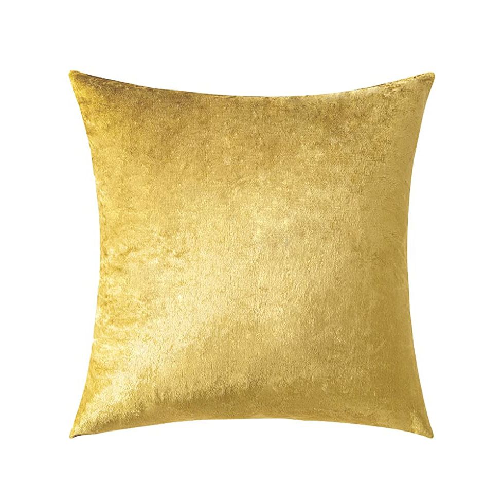 Ice Velvet Pillow Cover Polyester Solid Color 30x50cm White 45*45cm without pillow core