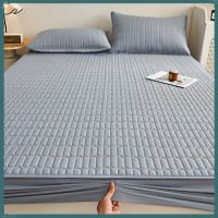 Washed Cotton Quilted Fitted Sheet Diamond