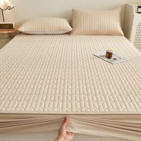 Washed Cotton Quilted Fitted Sheet Diamond