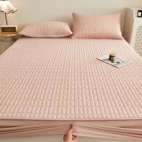 Washed Cotton Quilted Fitted Sheet Diamond 90x200cm