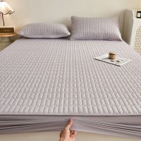 Washed Cotton Quilted Fitted Sheet Diamond 135x200cm