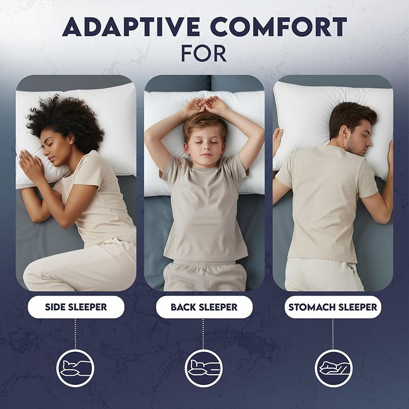 Sleep talk Pillow White Fiber Neck Support Standard King (Pack of 4)36×18in，91×46cm，6940 g