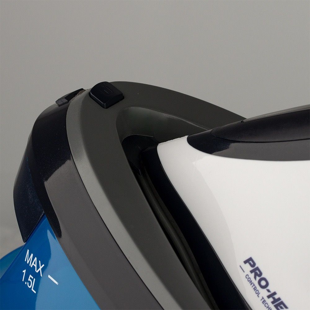 Professional Steam Iron with 1.5L Detachable Water Tank, Ceramic Soleplate, and Auto Shut-Off – Ideal for Home Garment Care, Curtain Smoothing, and Light Commercial Use (Blue)
