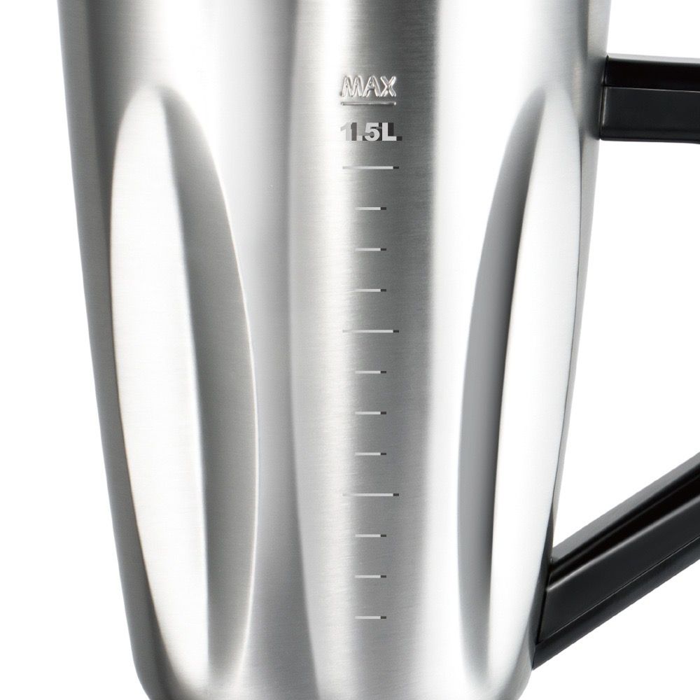2-in-1 Electric Blender and Grinder with Stainless Steel Body, 1.5L Mixing Pitcher and Detachable Glass Mill for Juices, Smoothies, Coffee Beans, and Dry Ingredients – Compact Countertop Design with Ergonomic Handle for Everyday Home Kitchen Use (Silver)