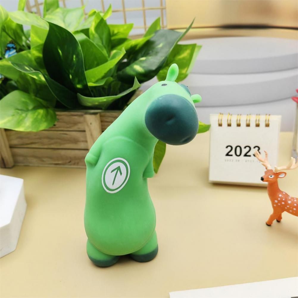 Green Horse Stress Relief Toy: Squeeze, Stretch, and Squish Your Worries Away – Cute Desktop Decor for Anxiety Relief, Fun Parent-Child Interaction, and Office Desk Fidget Play (1PCS)