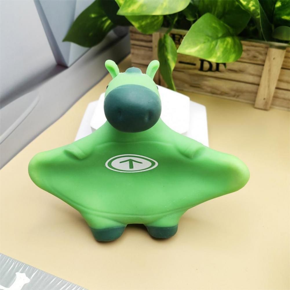 Green Horse Stress Relief Toy: Squeeze, Stretch, and Squish Your Worries Away – Cute Desktop Decor for Anxiety Relief, Fun Parent-Child Interaction, and Office Desk Fidget Play (1PCS)