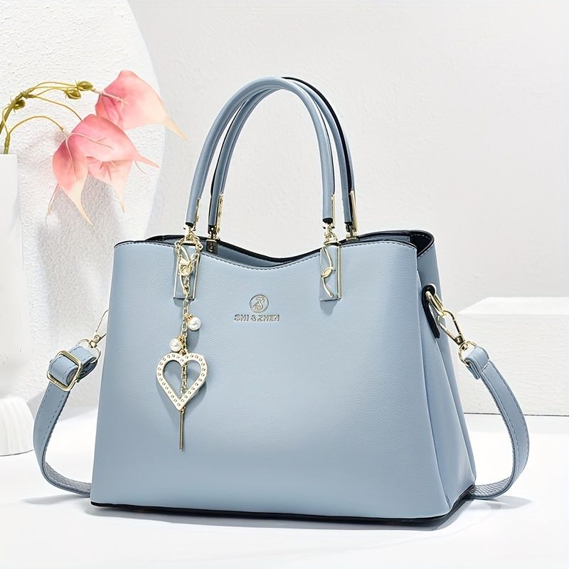 Single-Shoulder Handbag Cross-Body Handbag Pink Handbag Stylish Handbag Travel - Blue - Size 27-13-19