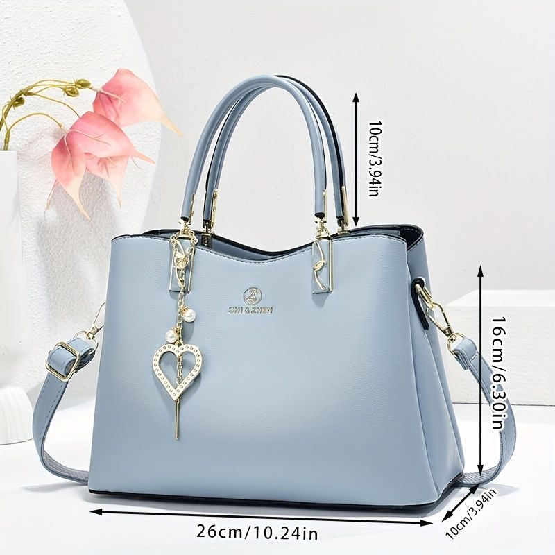 Single-Shoulder Handbag Cross-Body Handbag Pink Handbag Stylish Handbag Travel - Blue - Size 27-13-19