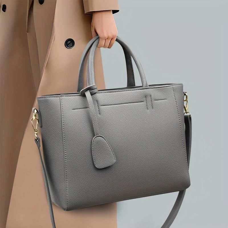 Women'S Tote Briefcase Commuting Bag Handheld Bag Cross-Body Bag Spacious Tote - Black - Size 31-11-24