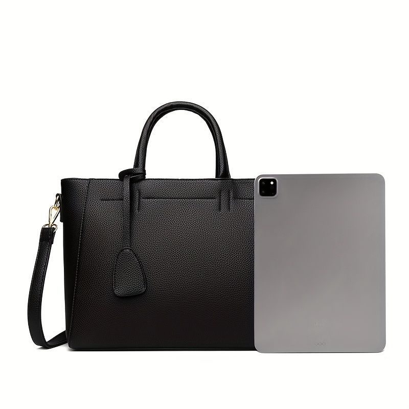 Women'S Tote Briefcase Commuting Bag Handheld Bag Cross-Body Bag Spacious Tote - Black - Size 31-11-24