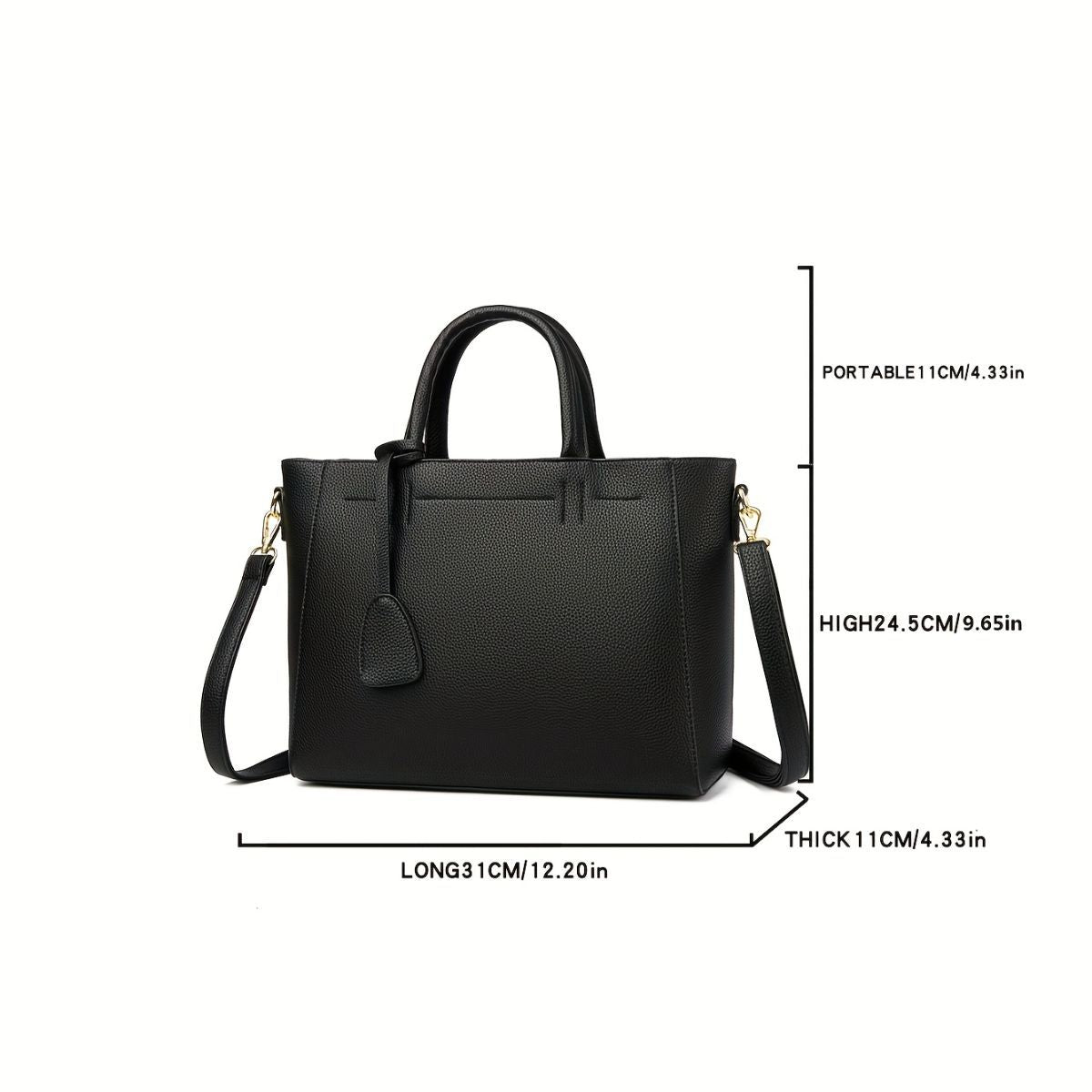 Women'S Tote Briefcase Commuting Bag Handheld Bag Cross-Body Bag Spacious Tote - Khaki - Size 31-11-24