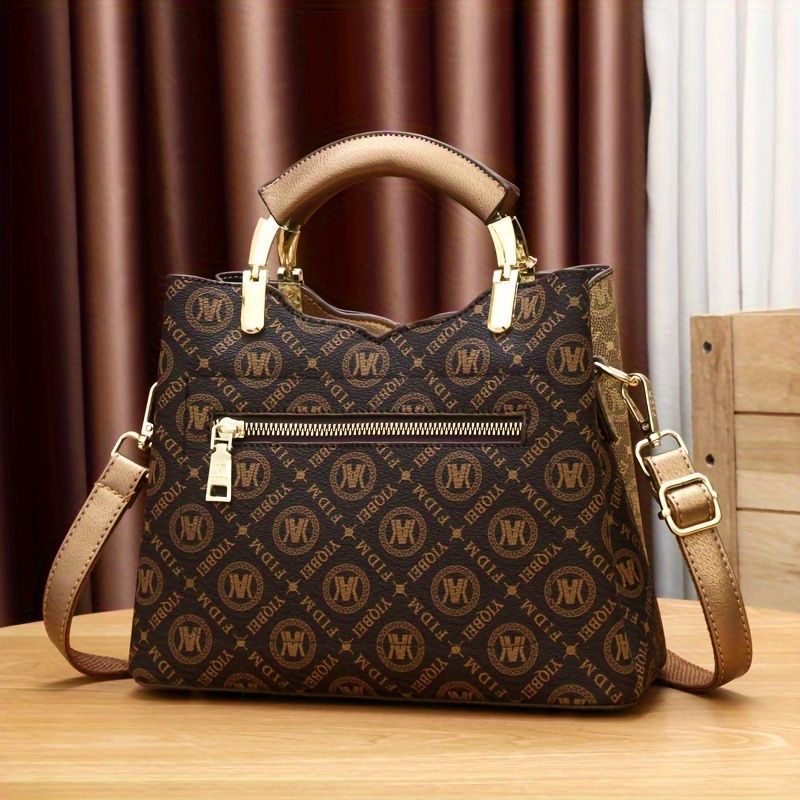 Women'S Handbag Set Monogram Handbag Three-Piece Handbag Set Australian Style - Khaki - Size 25-11-19