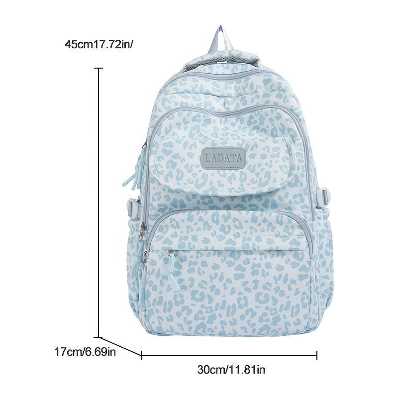 Ladata Backpack Stylish Ladies Backpack Middle School Backpack College Student - Green - Size 45-30-17