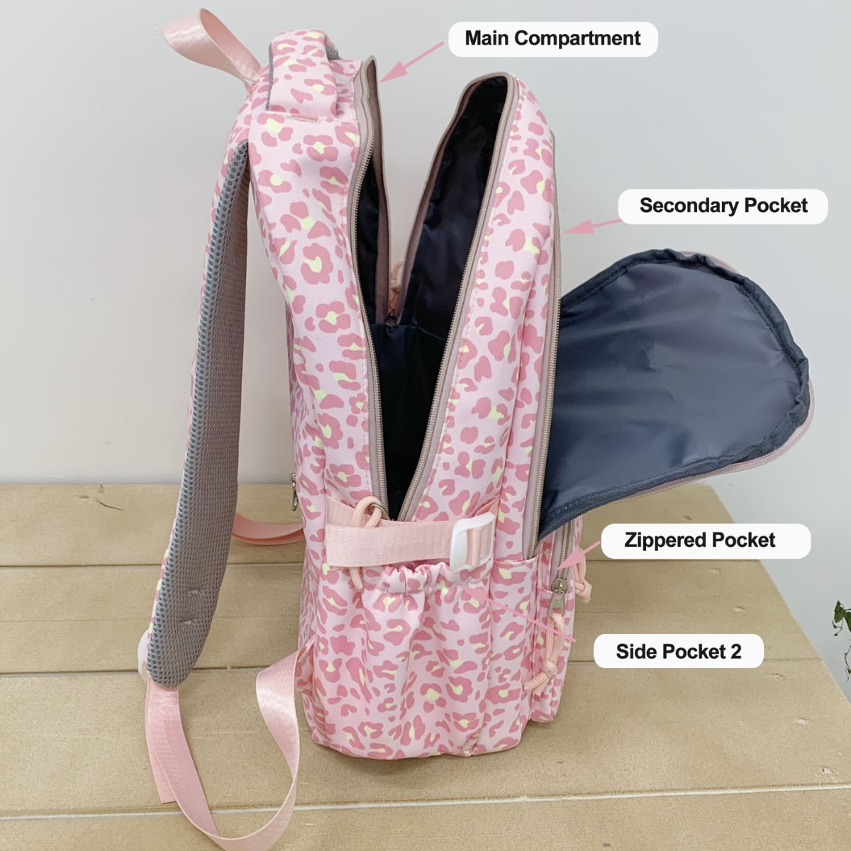 Ladata Backpack Stylish Ladies Backpack Middle School Backpack College Student - Green - Size 45-30-17