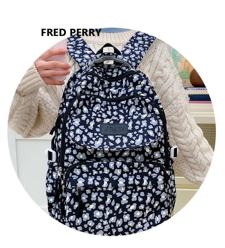 Ladata Backpack Stylish Ladies Backpack Middle School Backpack College Student - Pink - Size 45-30-17