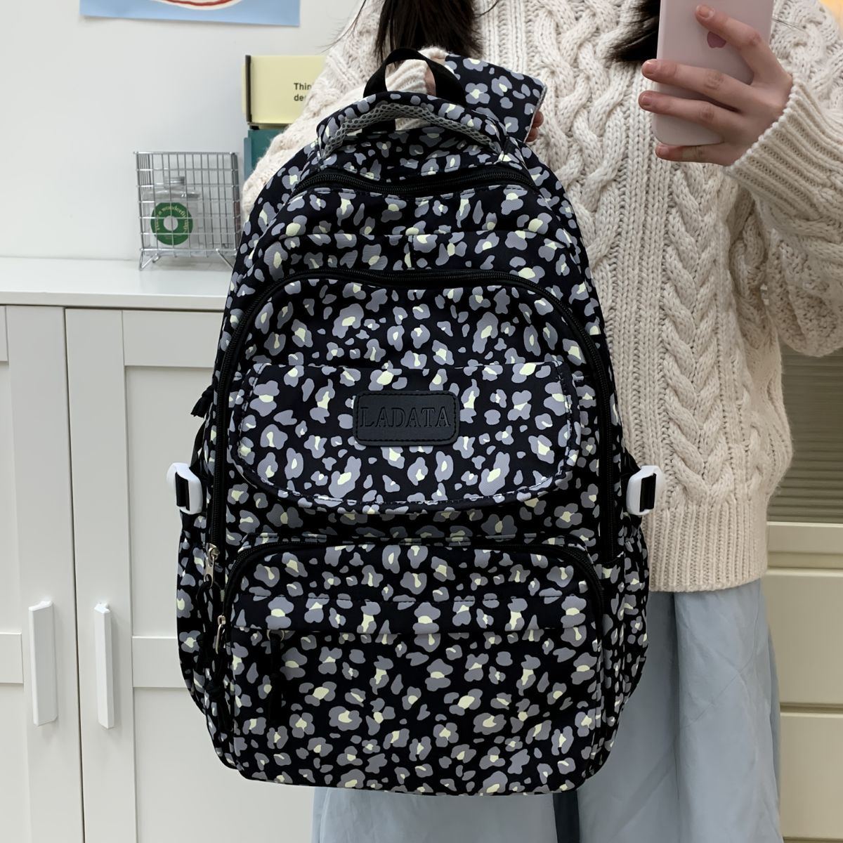 Ladata Backpack Stylish Ladies Backpack Middle School Backpack College Student - Pink - Size 45-30-17