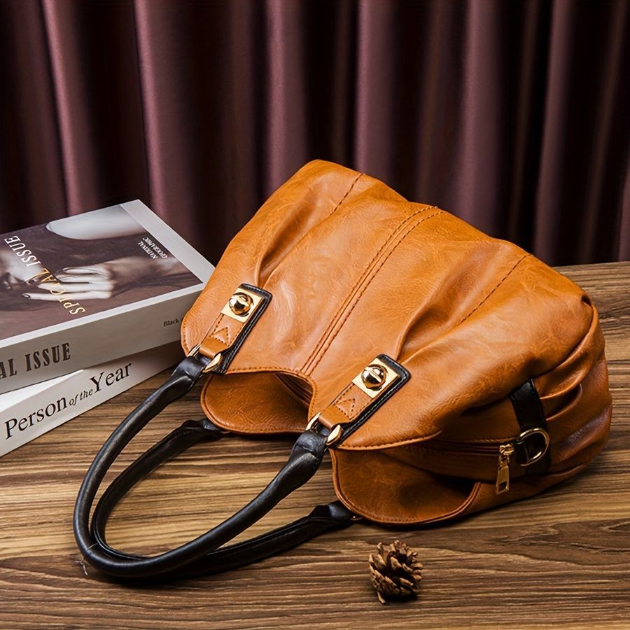Vintage Bag Set Women'S Bag Set Tote Bag Cross-Body Bag Clutch Card Holder - Black - Size 32-16-20