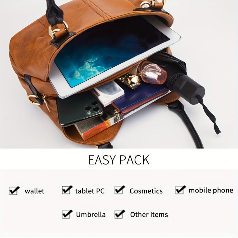 Vintage Bag Set Women'S Bag Set Tote Bag Cross-Body Bag Clutch Card Holder - Green - Size 32-16-20