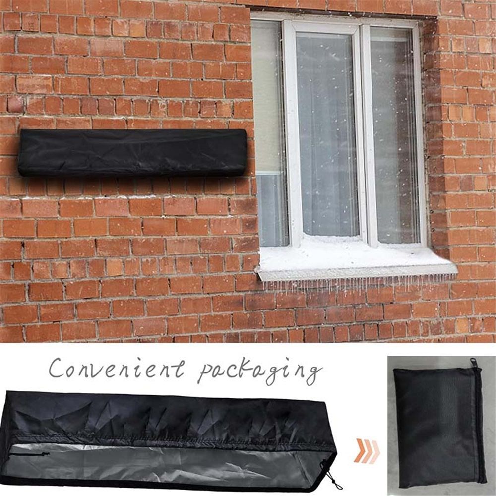 Wall-Mounted Patio Heater Cover -  Electric Heater Cover,420D Oxford Waterproof Dustproof Infrared Heater Covers for Indoor Outdoor Garage Backyard Hanging Patio Heaters (Black)