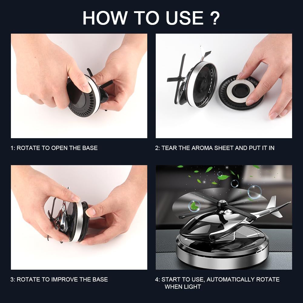 Car Air Freshener Diffuser Aviation Al Alloy Diffuser, Car Diffuser for Essential Oils, Relieve Stress and Purifie Odors