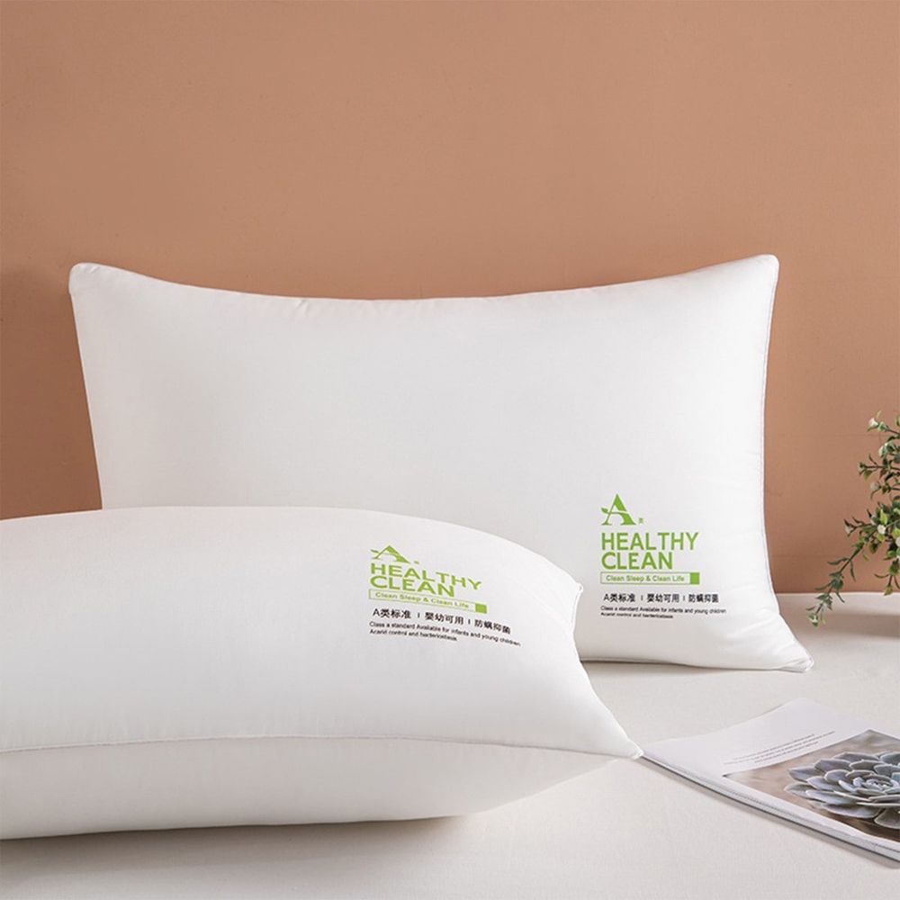 Soft & Comfortable Single Pillow | Breathable Polyester Pillow with High Elasticity | 65x40cm (25.5x15.7in) | Washable White Pillow for Enhanced Sleep Support