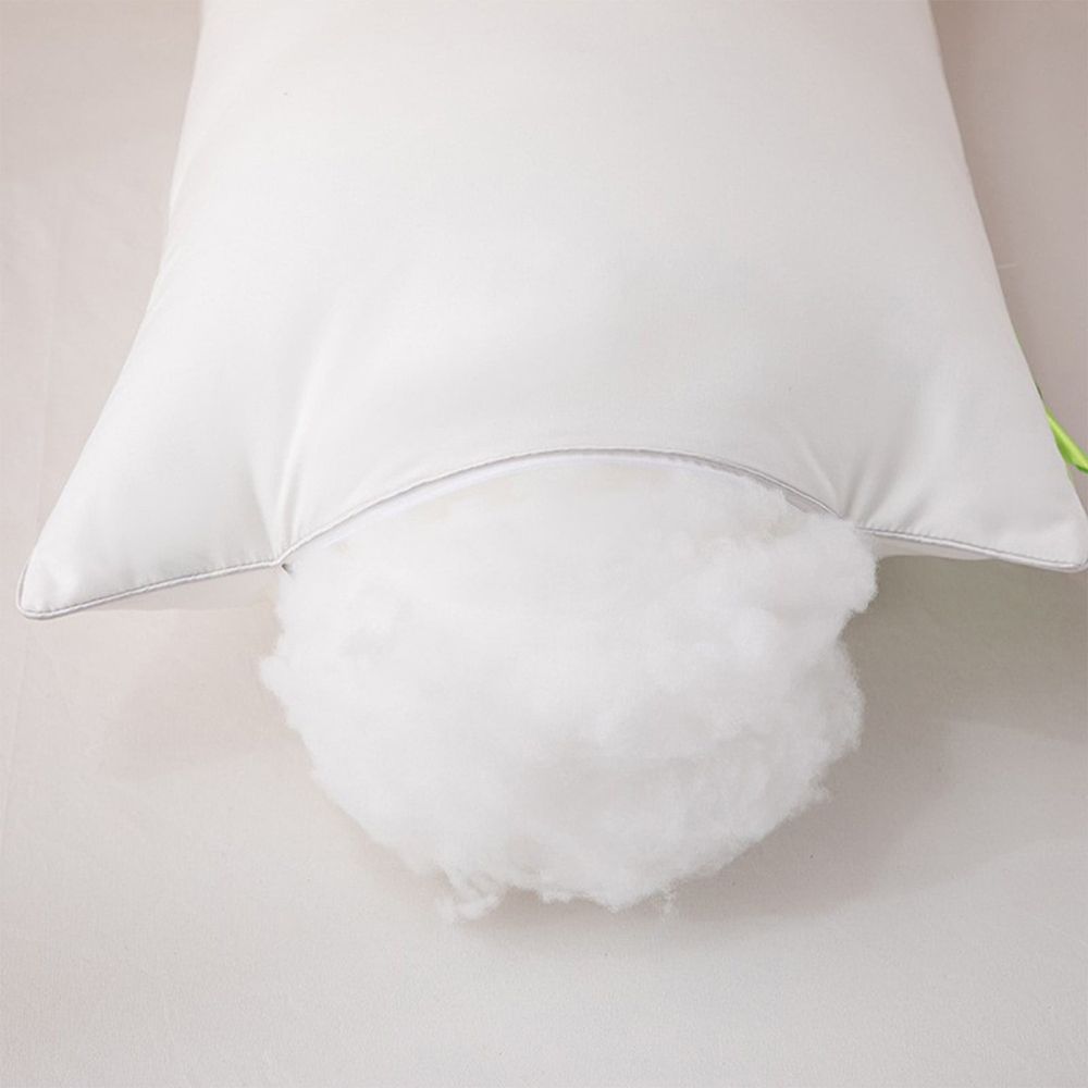 Soft & Comfortable Single Pillow | Breathable Polyester Pillow with High Elasticity | 65x40cm (25.5x15.7in) | Washable White Pillow for Enhanced Sleep Support
