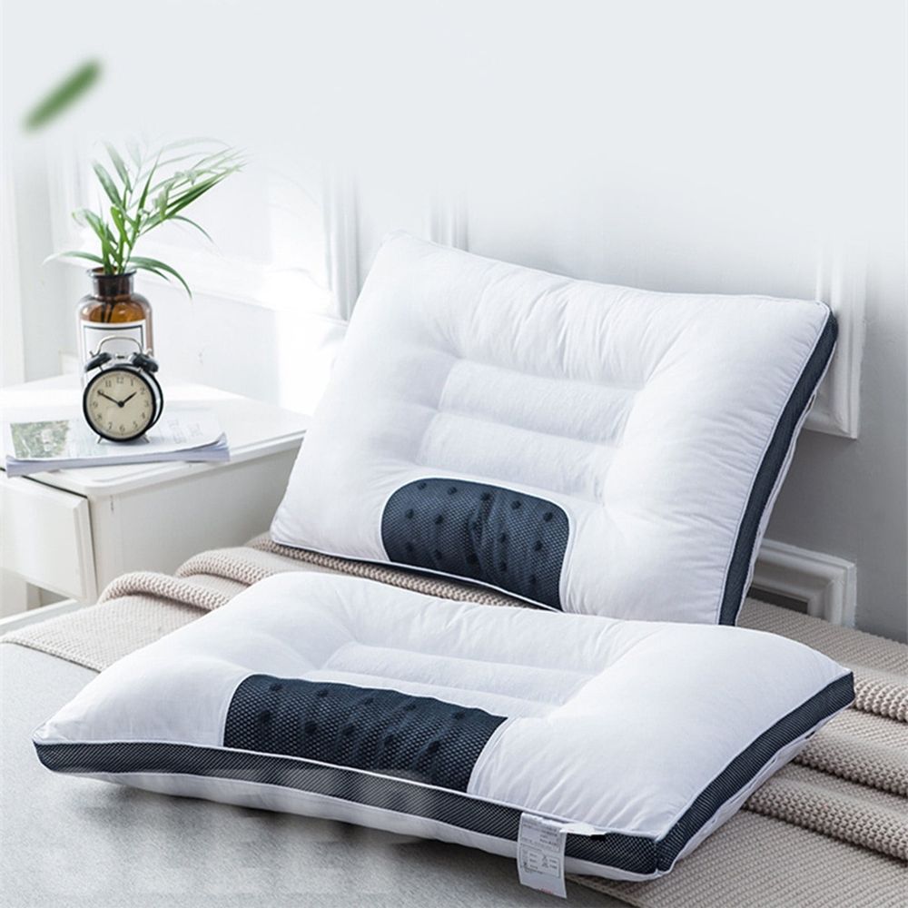 Orthopedic Cervical Pillow for Neck Pain Relief | Adjustable Height Memory Foam Bed Pillow for Side, Back & Stomach Sleepers | Breathable Velvet Cover | 48x74cm