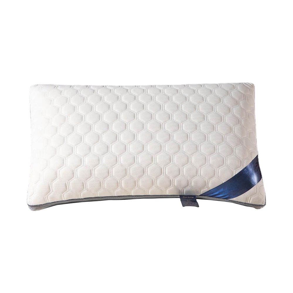 Standard Size Soft Bed Pillow, 17x27 Inch Sponge Fill for Sleeping Side Back Stomach, Ergonomic Support Pillow