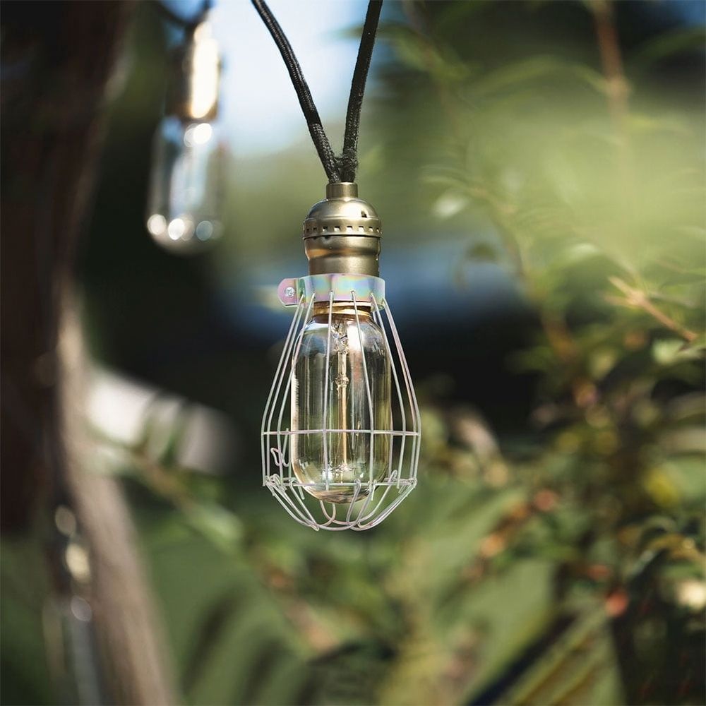 9Pcs Industrial Light Bulb Cage Metal Lamp Shade Guard Heat Isolation for Home