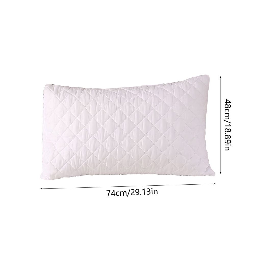 Soft Pillow Protectors, Standard Size, Breathable Skin-Friendly Cotton Pillow Covers, Waterproof & Stainproof Pillows Protectors, Machine Washable